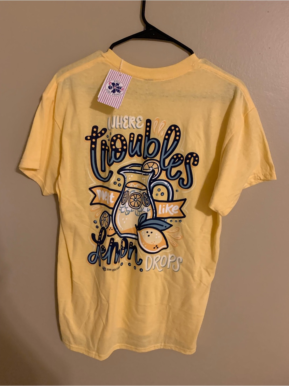 A Girl Thing Yellow Lemon Graphic Tee